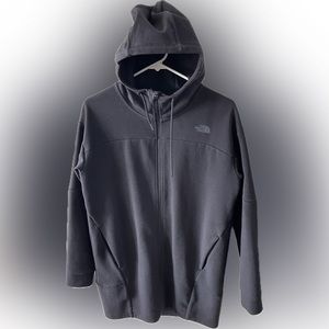 North Face long full zip hoodie